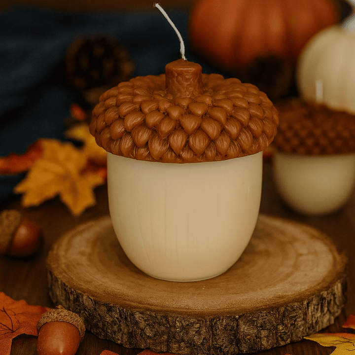 Two-Tone Acorn Soy Wax Candle