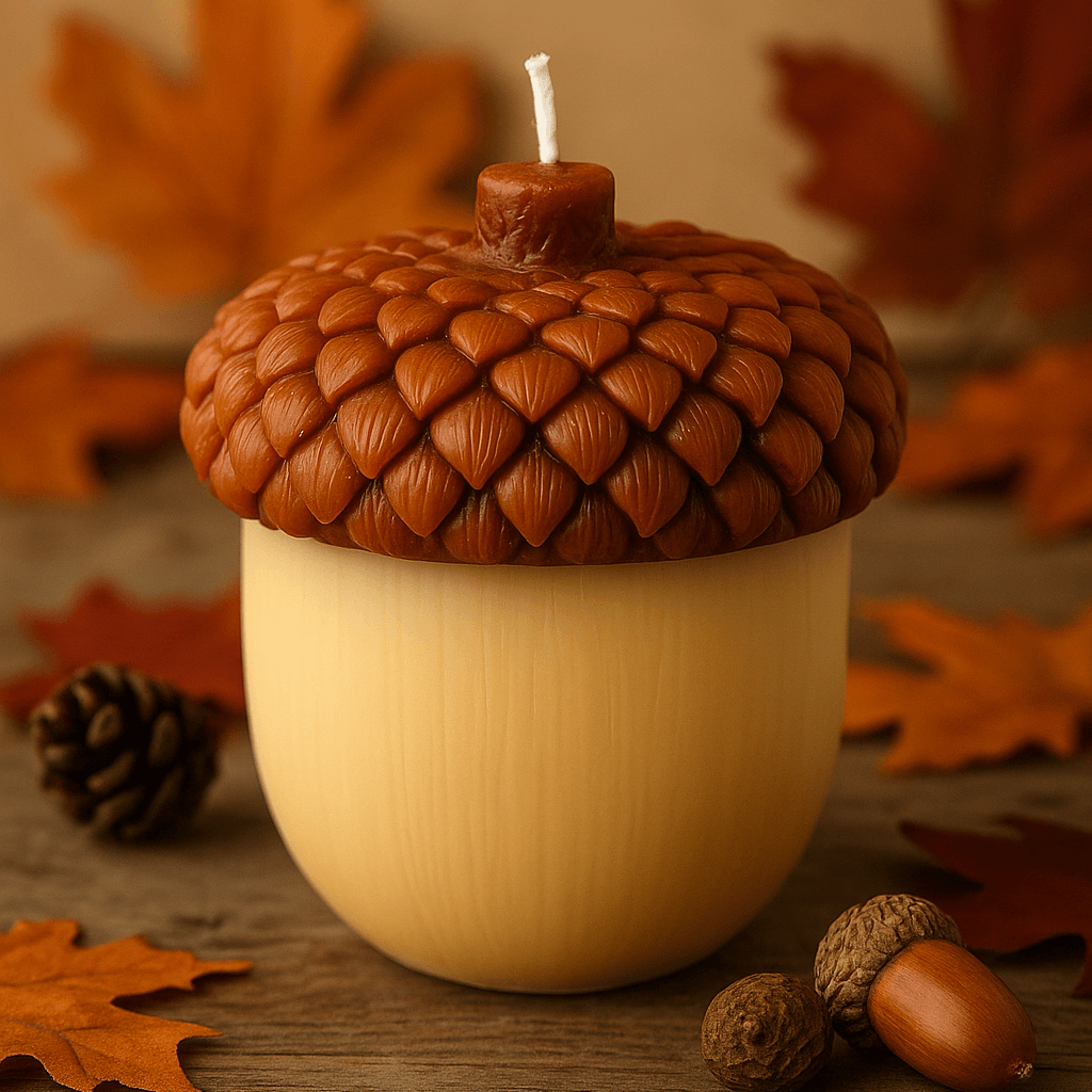 Two-Tone Acorn Soy Wax Candle