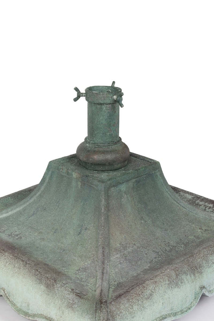 Vintage Look Verdigris Tree Stand, 19.69"L