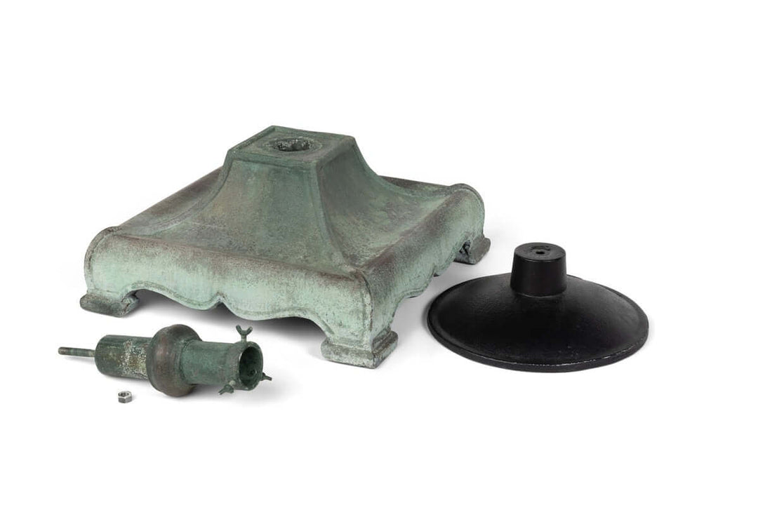 Vintage Look Verdigris Tree Stand, 19.69"L