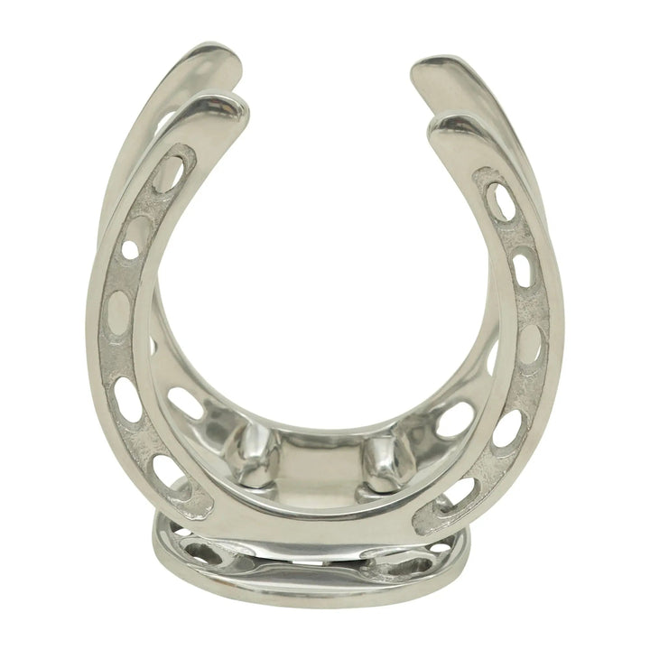 Silver Aluminum Horseshoe Napkin Holder