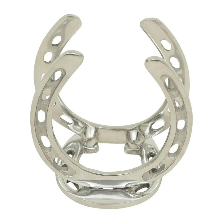 Silver Aluminum Horseshoe Napkin Holder