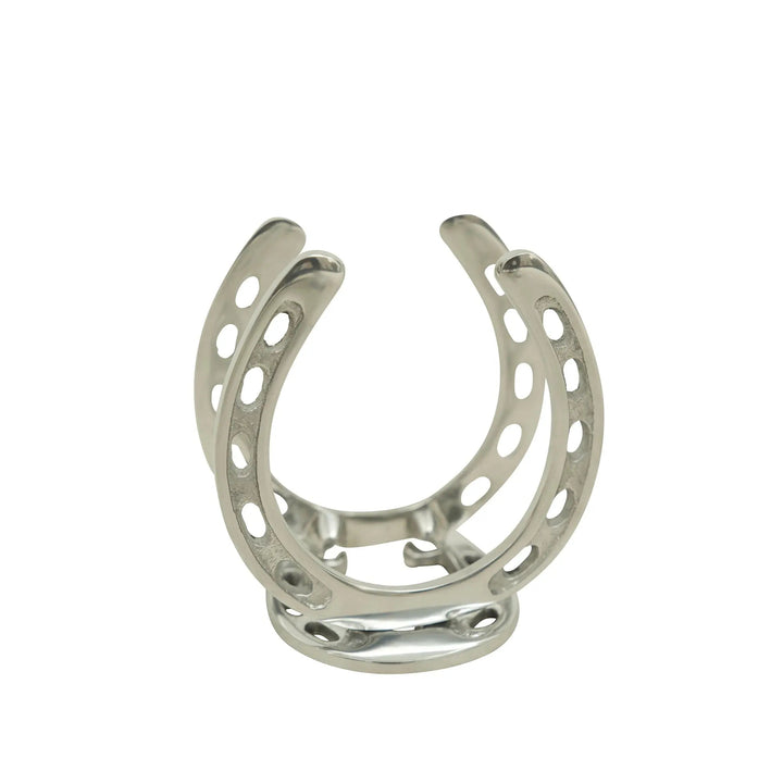 Silver Aluminum Horseshoe Napkin Holder