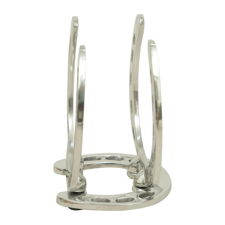 Silver Aluminum Horseshoe Napkin Holder