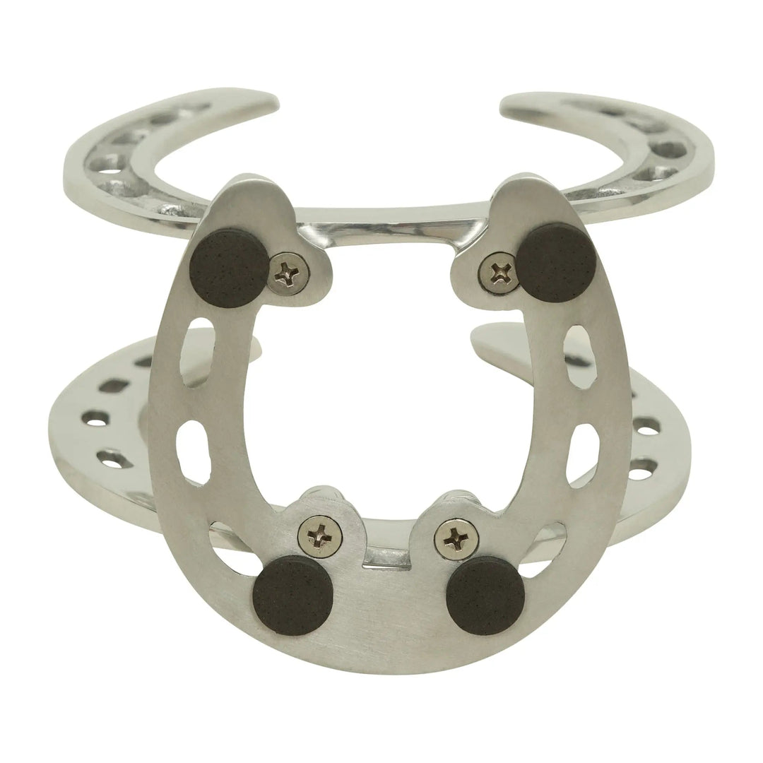 Silver Aluminum Horseshoe Napkin Holder