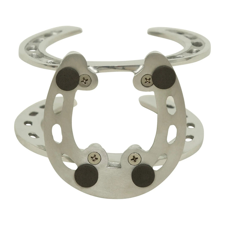Silver Aluminum Horseshoe Napkin Holder