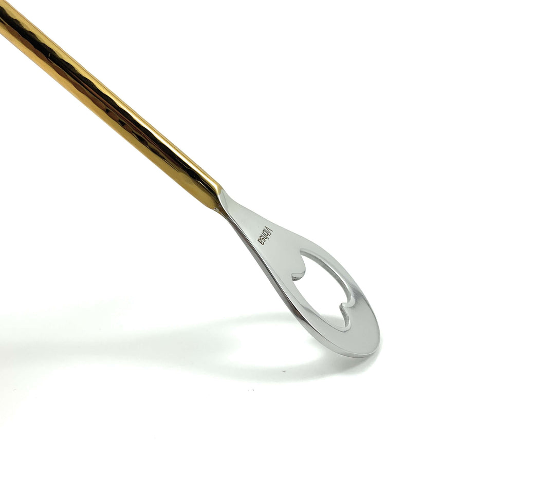 Hammered Gold Four-Piece Bar Tool Set
