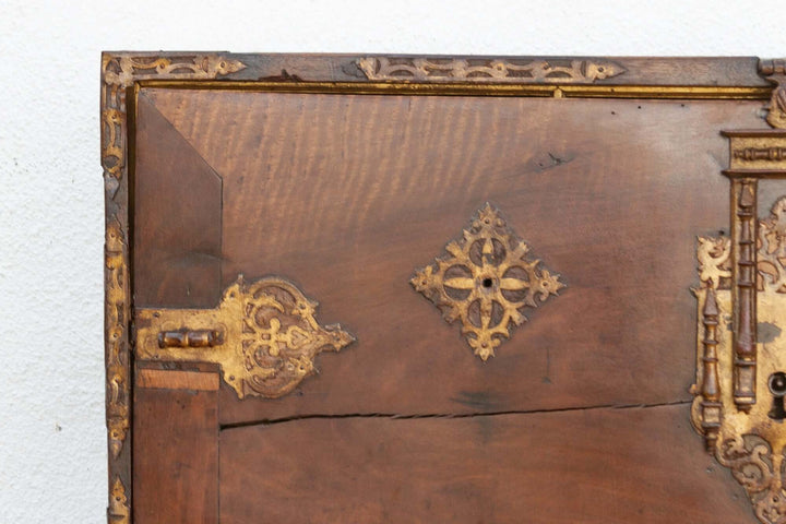 18th Century Spanish Antique Walnut Vargueño on Stand