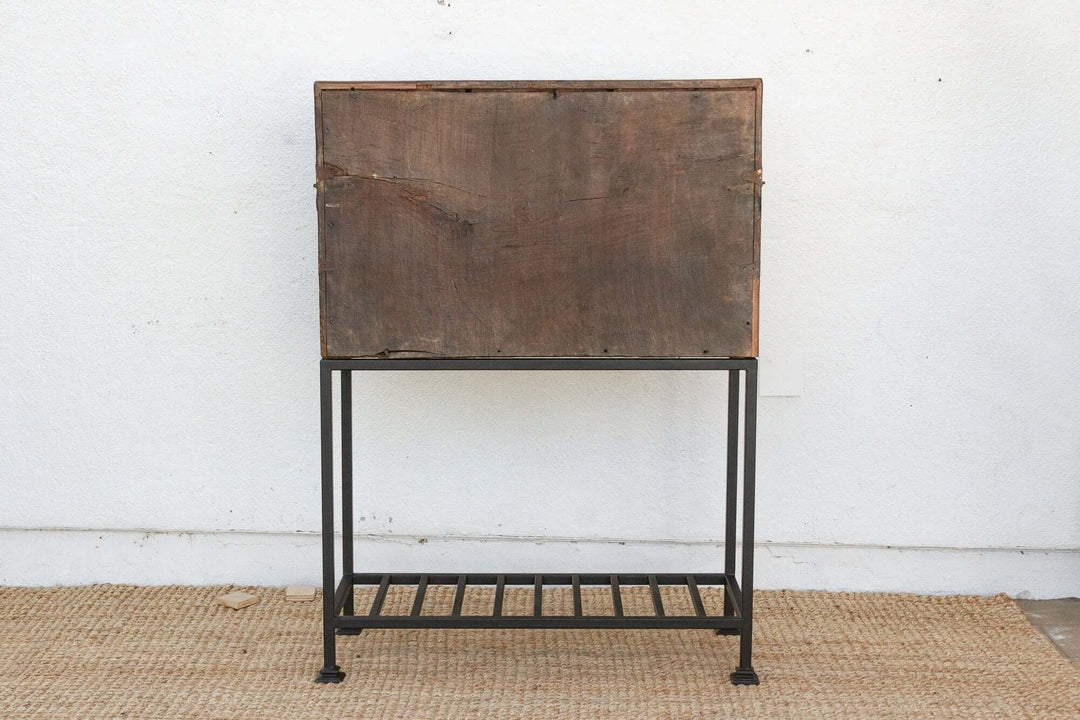 18th Century Spanish Antique Walnut Vargueño on Stand