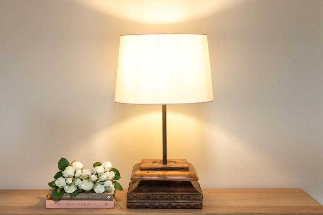 Antique Indian Architectural Table Lamp