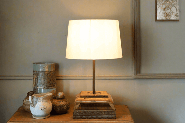 Antique Indian Architectural Table Lamp
