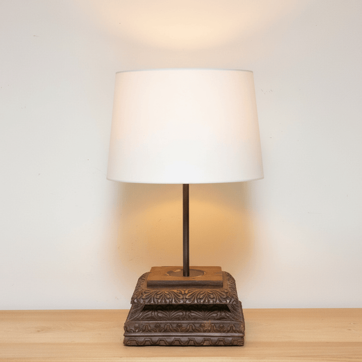 Antique Indian Architectural Table Lamp