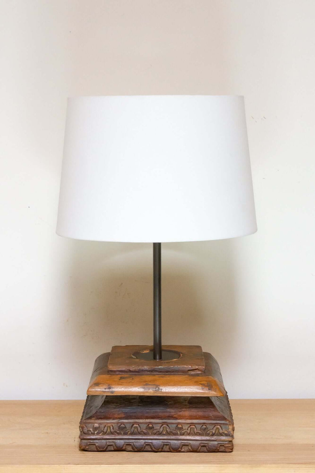 Antique Indian Architectural Table Lamp