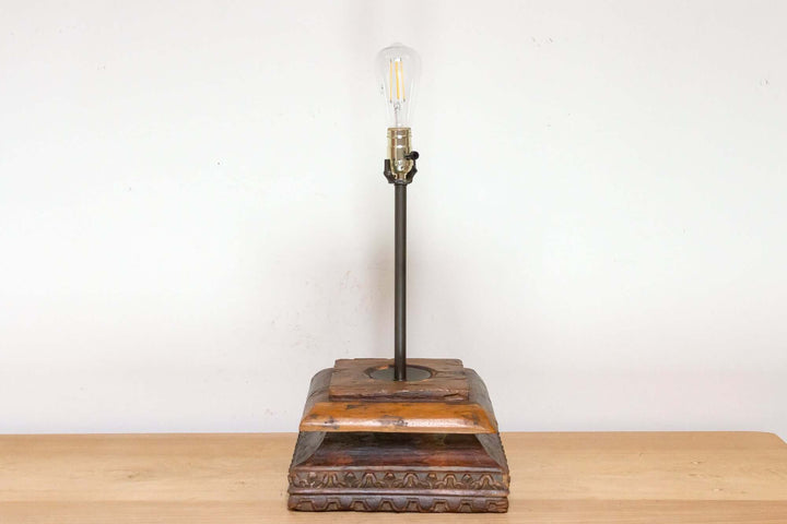 Antique Indian Architectural Table Lamp