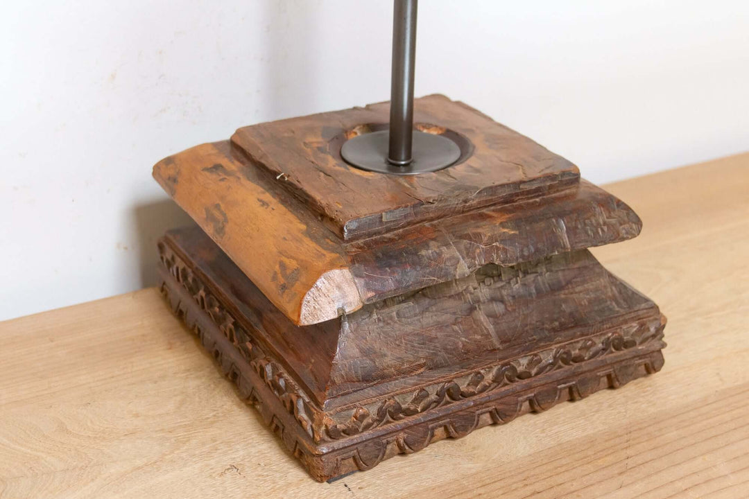 Antique Indian Architectural Table Lamp