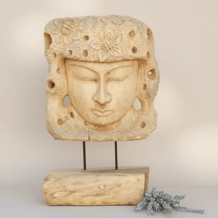 Antique Teak Buddha Sculpture from Madura