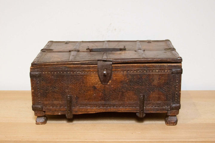 Hand-Carved Antique Cedar Chest