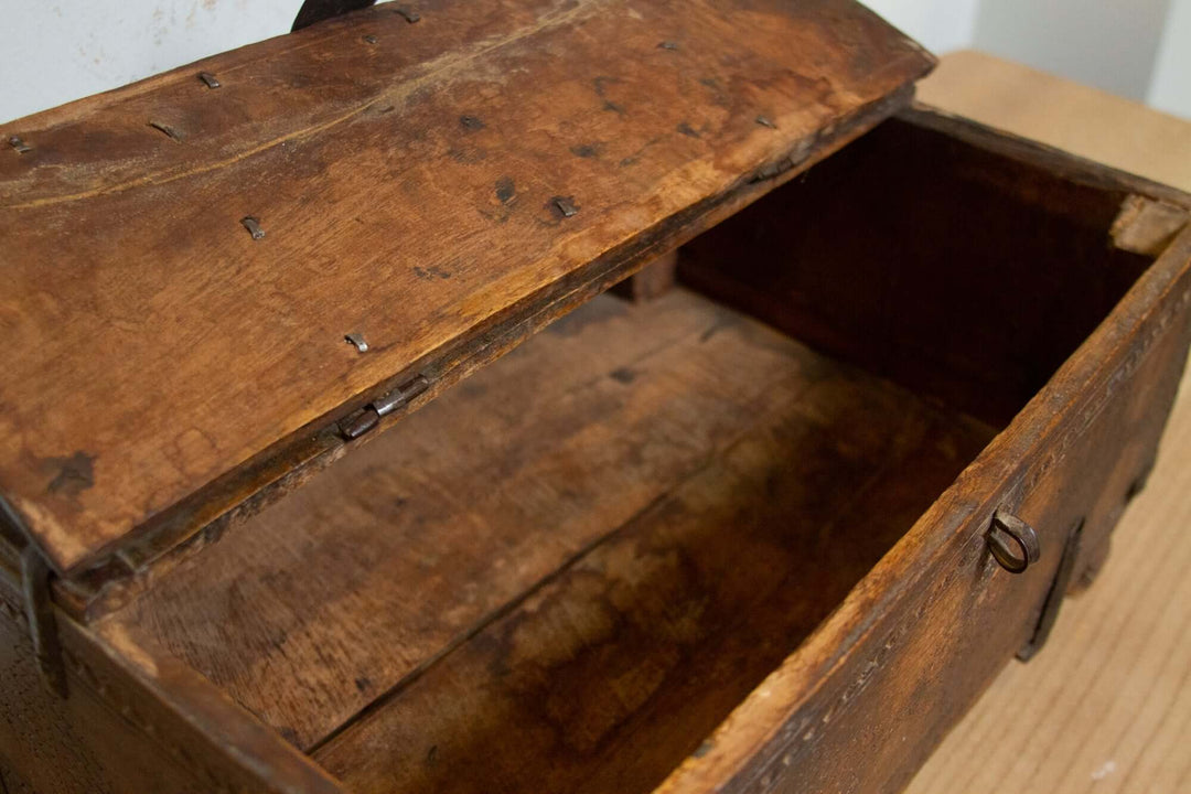 Hand-Carved Antique Cedar Chest