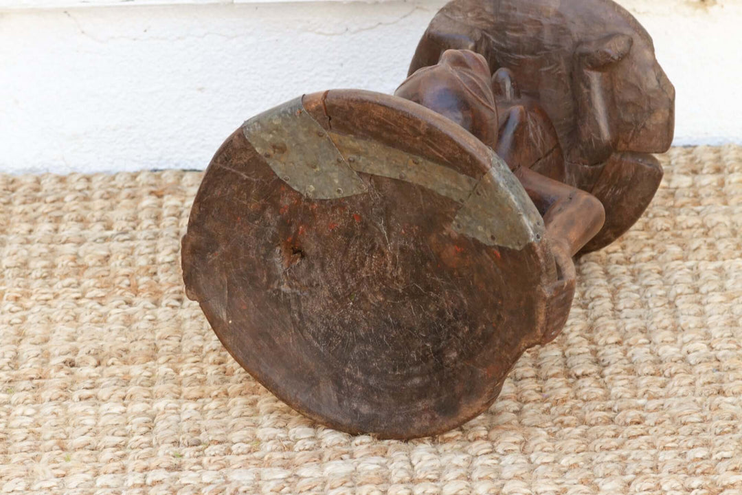 Antique African Luba Sculpture Stool
