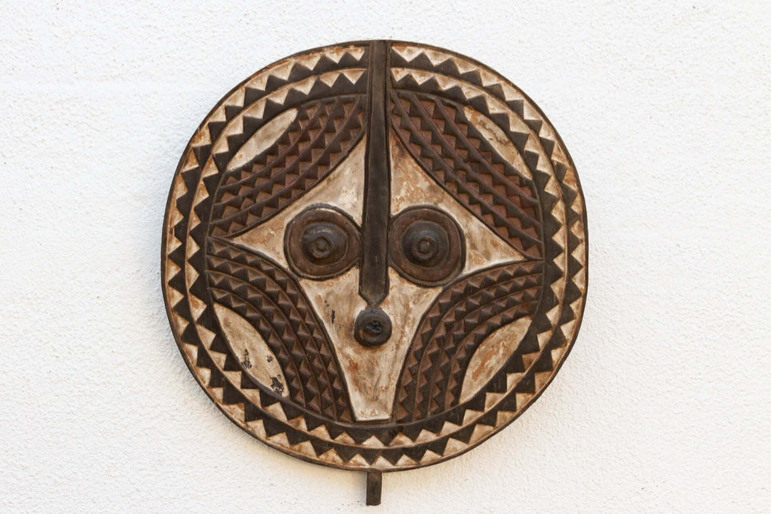 Vintage Bobo African Sun Mask from Burkina Faso