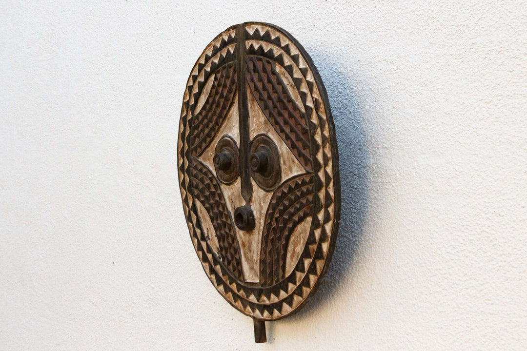 Vintage Bobo African Sun Mask from Burkina Faso