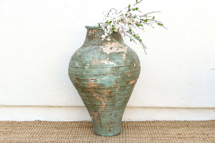 Antique Mediterranean Terracotta Pottery Vessel