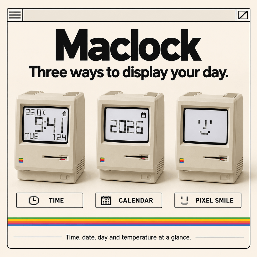 Maclock Retro Computer Alarm Clock
