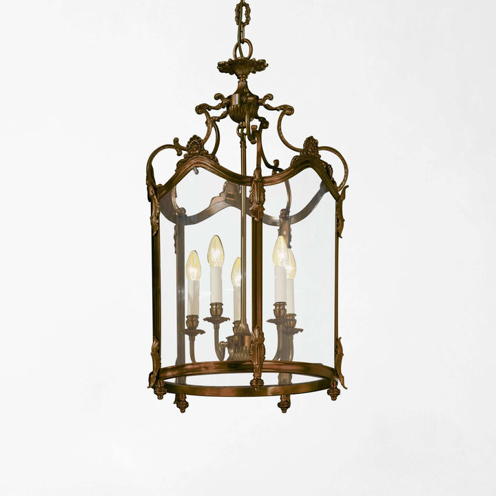 Antique Bronze Italian Lantern Chandelier