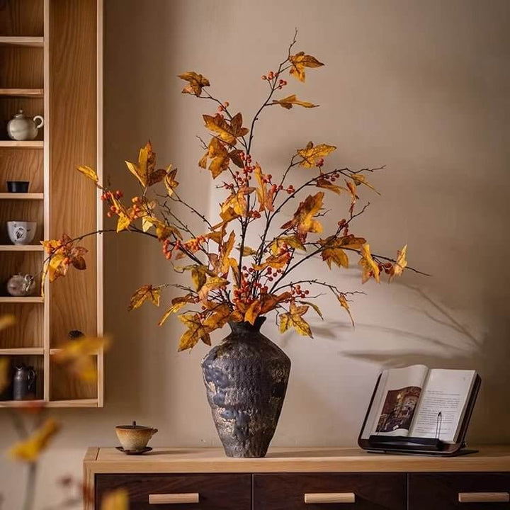 Autumn Maple Berry Branch 49.2" Tall