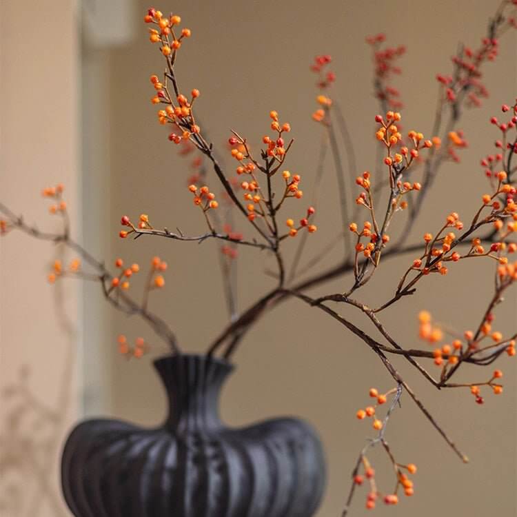 Rustic Berries on Tall Branch