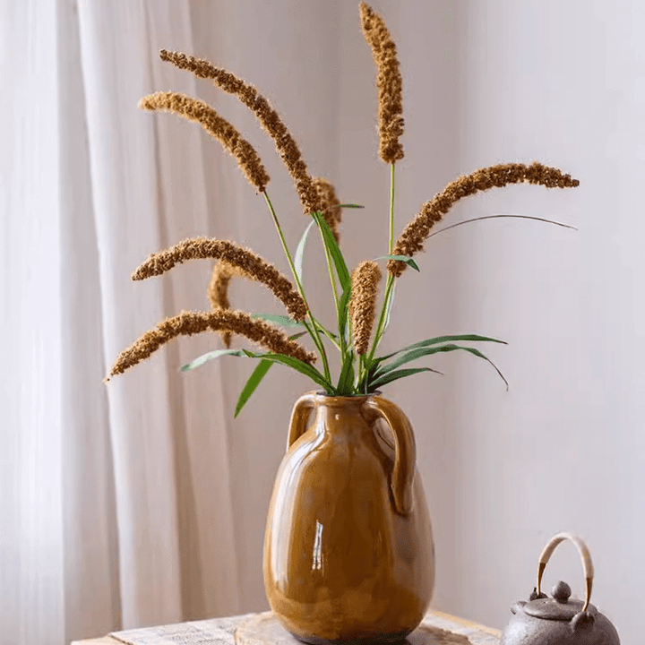 Three-Headed Dogtail Grass Stem 39" Tall