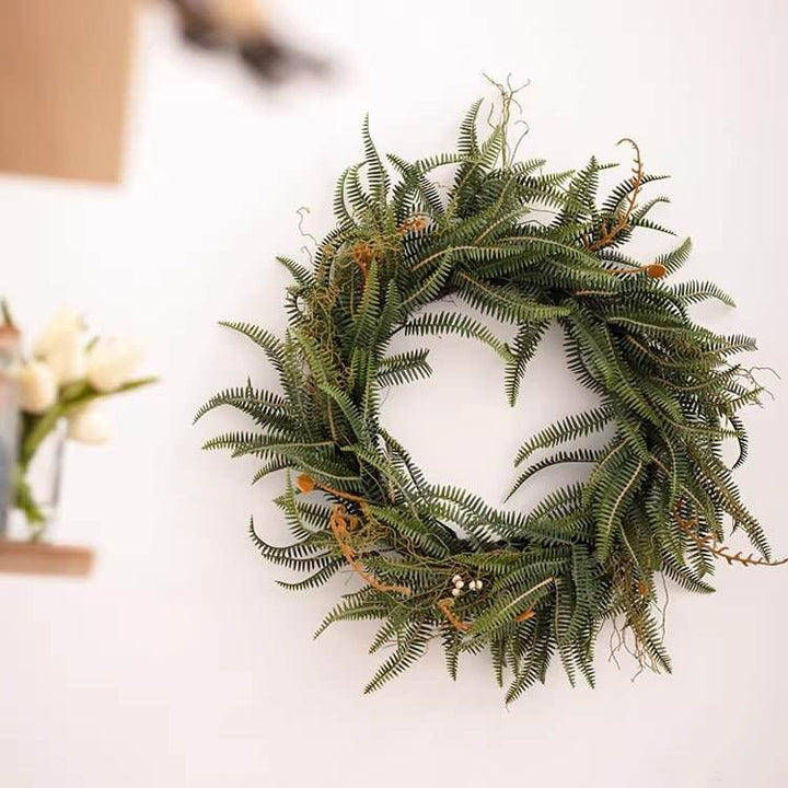 Evergreen Fern Garland and Wreath
