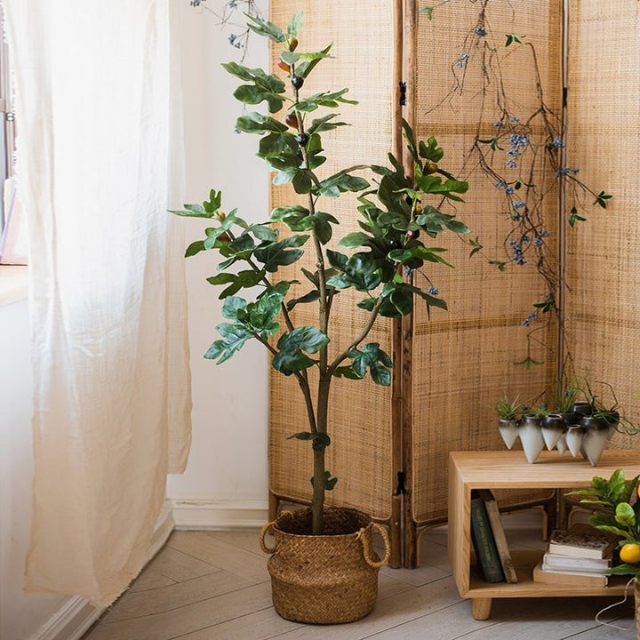 Artificial Silk Fig Tree In Pot