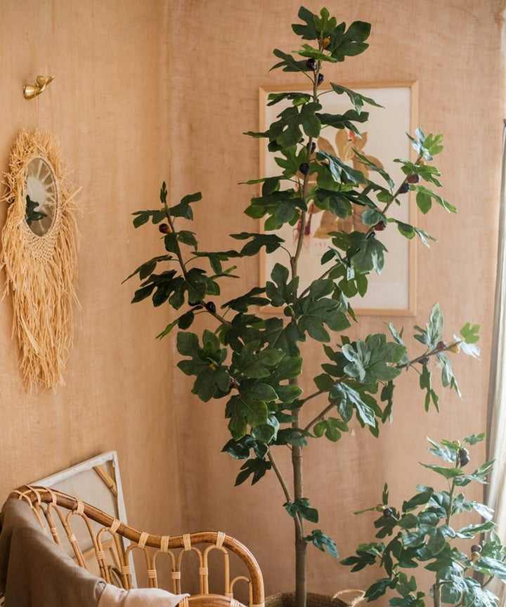 Artificial Silk Fig Tree In Pot