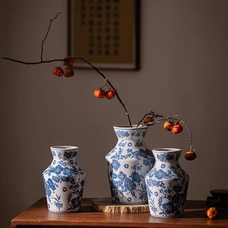Indigo Porcelain Vase