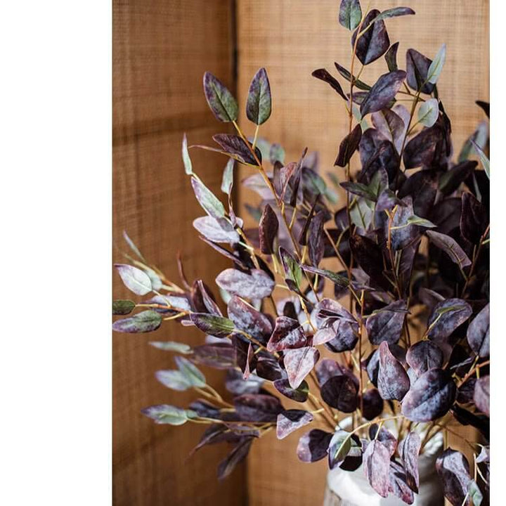 Midnight Plum Eucalyptus Stem 37.7" Tall