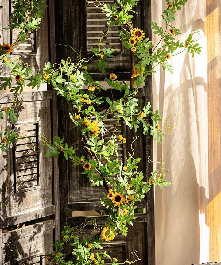 Sunlit Bloom Sunflower Garland 51" Long
