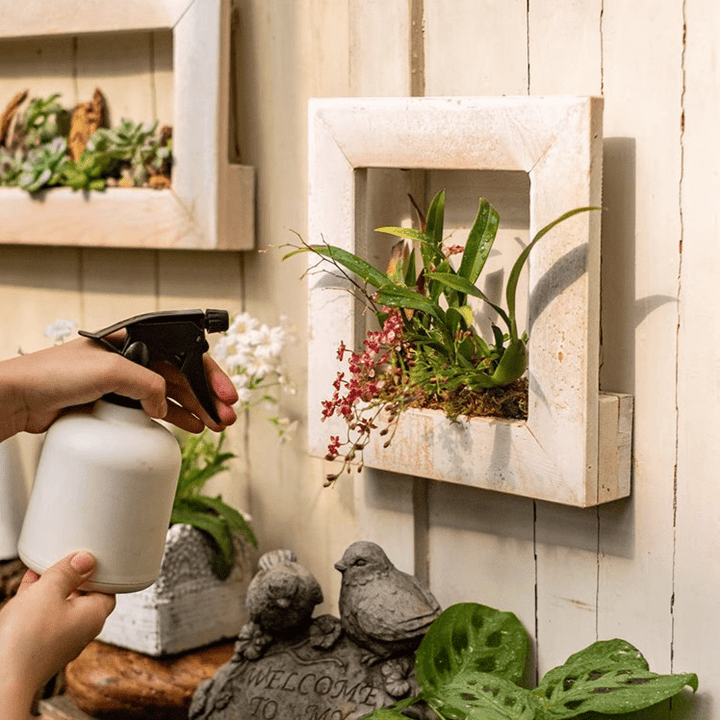 Wood Hanging Floral Frame