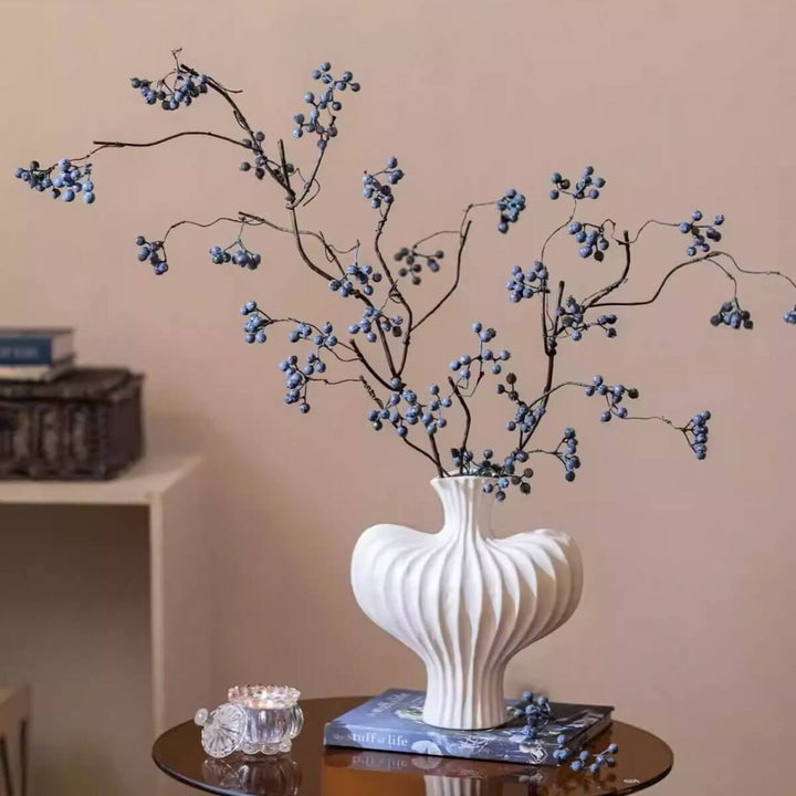 Zen Style Blue Berry Stem 37.5" Tall
