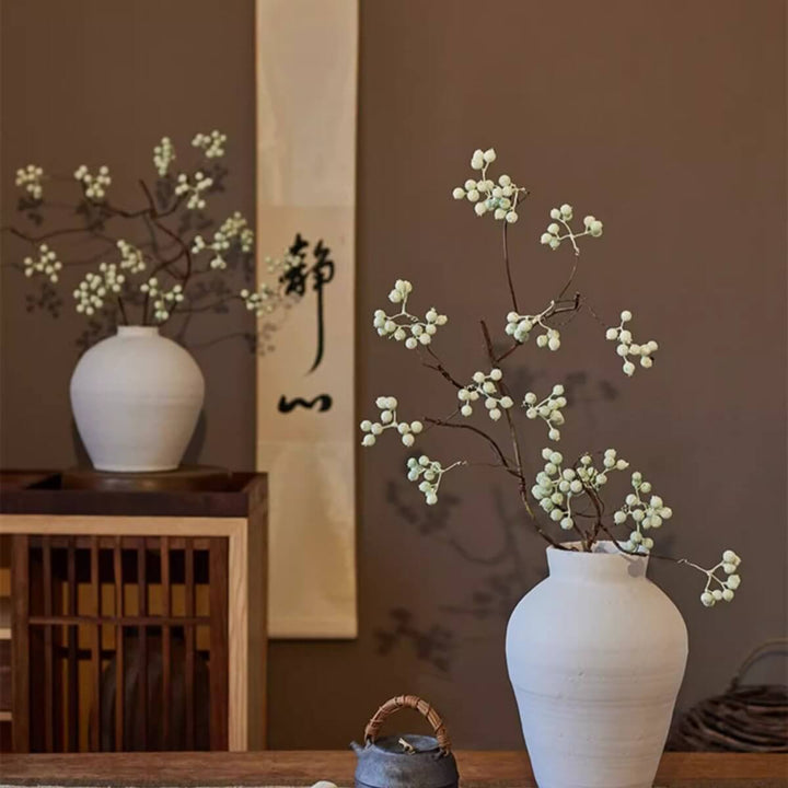 Zen Style Light Green Berry Stem 37.8" Tall
