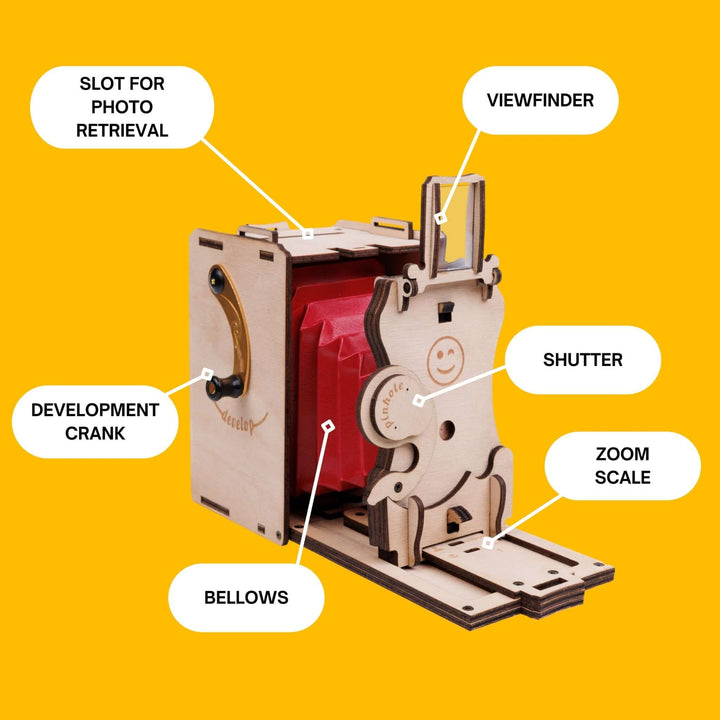 Pinhole Mini Instant Film Camera Building Set - DIY Kit for Self Assembly