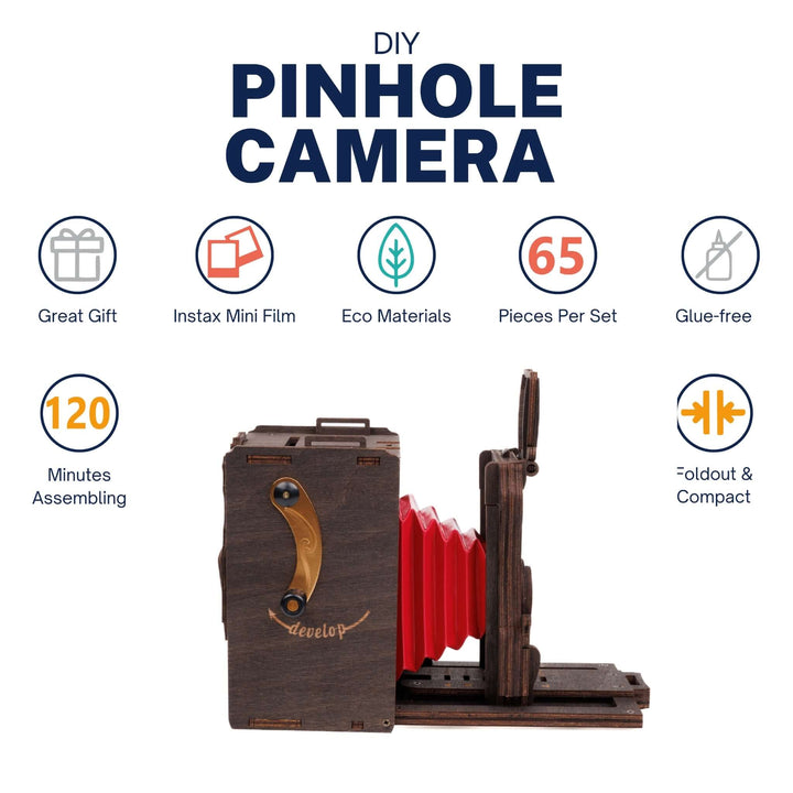 Pinhole Mini Instant Film Camera Building Set - DIY Kit for Self Assembly