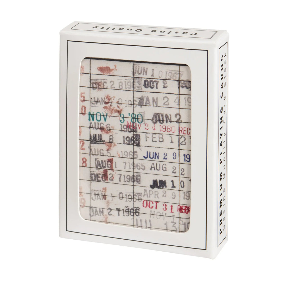 Library Due Date Playing Cards