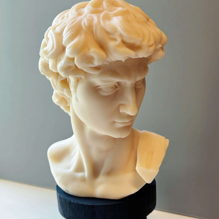 Michelangelo David Bust Candle