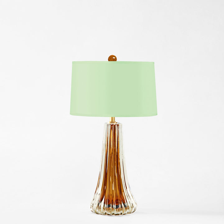 Handcrafted Italian White Murano Glass Table Lamp