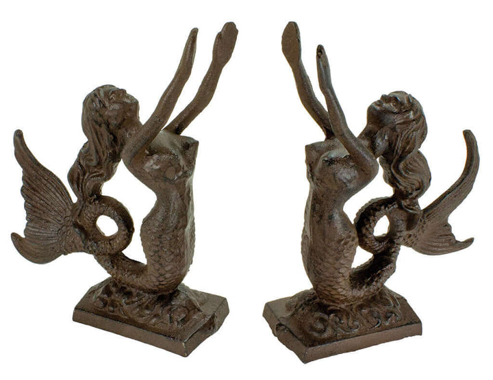 Sculpted Mermaid Bookends, Set of 2