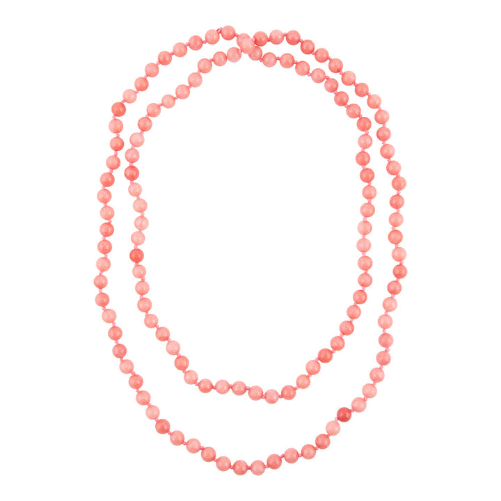 Immeasurable Pink Jade Wrap Necklace
