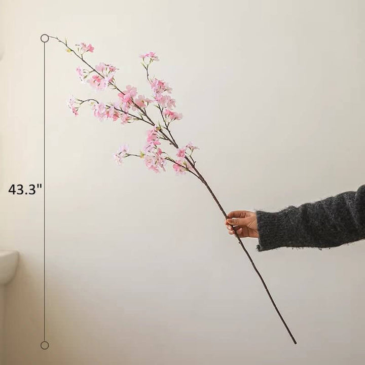 Blushing Cherry Blossom Branch 43.3" Tall