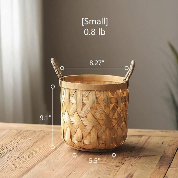 Bamboo Woven Storage Basket