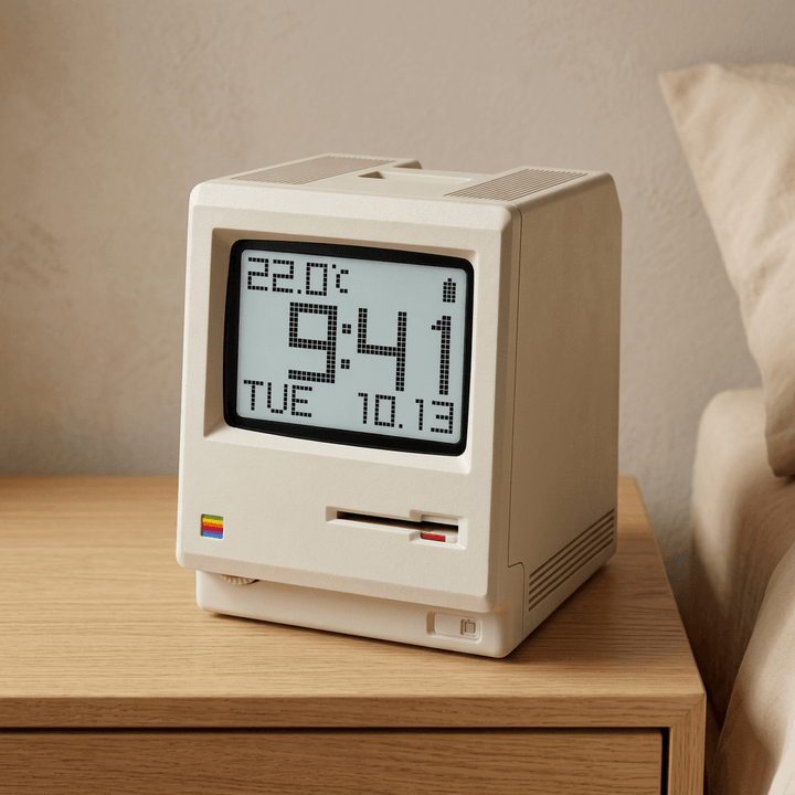 Maclock Retro Computer Alarm Clock - Bedside